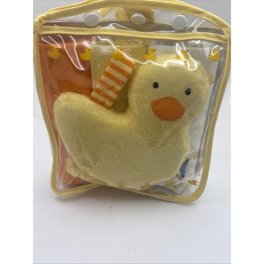 Vintage Carters Baby Bath Set Toy Squishy Terrycloth And Three Washcloths 2001‎